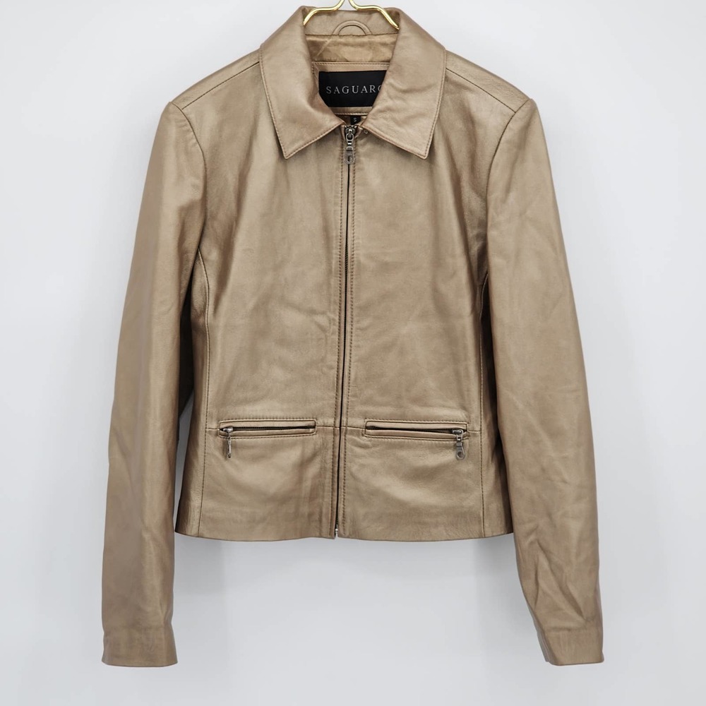 Vintage Tan Leather Jacket